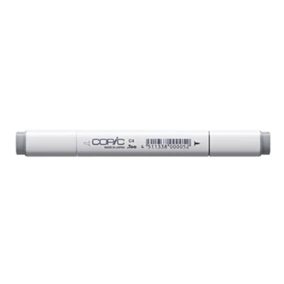 Afbeelding van COPIC Classic Marker Type C 4, cool grey No. professionele lay out marker, op alcoholbasis, met een brede en fijne punt.