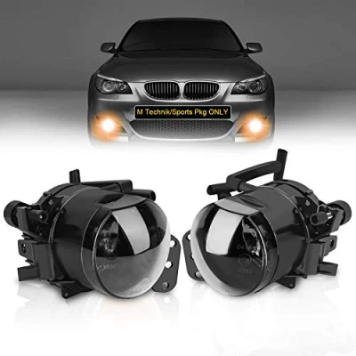 Afbeelding van TangMiGe Mistlampen compatibel met BMW E60 E61, 5 Serie, (525i 525xi 528i 528xi 530i 530xi 535i 535xi 545i 550i), 07/2003 09/2010, Alleen voor M Tech Bumper Sport Pakket (Zwart)