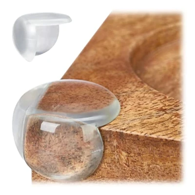 Afbeelding van Relaxdays hoekbeschermers baby, 12 stuks, beschermhoeken voor meubels, tafel, PVC, om te plakken, transparant