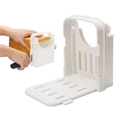 Afbeelding van NatureMan Brood Snijmachine Voor Zelfgemaakte Verstelbare Opvouwbare Cutter Machine Bagel Toast Snijden Sandwich Maker
