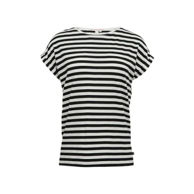 Afbeelding van QS Tshirt print, Dames, Maat: Large, Schwarz