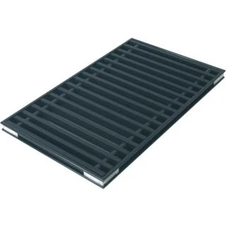Afbeelding van Rooster tbv Betherma Metro polyester convectorput aluminium zwart