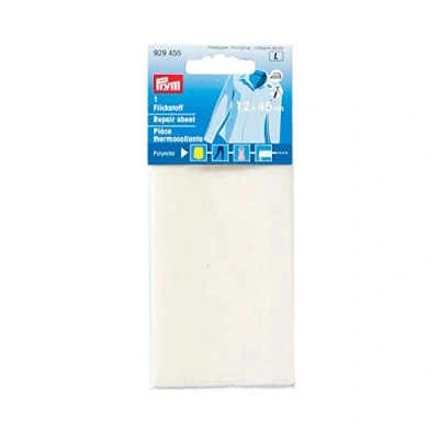 Afbeelding van Prym 929455 1 Foglio di riparazione termoadesivo, 12 x 45 cm, ecru, Poliestere, cm