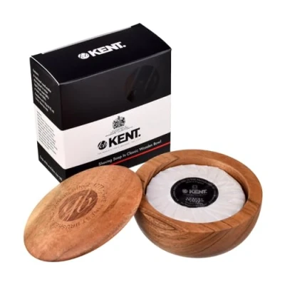 Afbeelding van KENT Scheerkroes, donker + scheerzeep 120 g, SB6