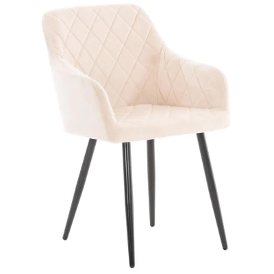 Afbeelding van CLP Eetkamerstoel Shila Velvet Beige