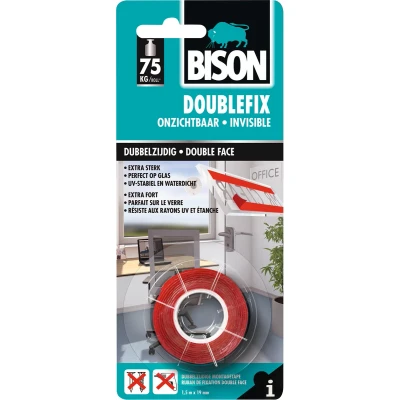 Afbeelding van Bison Doublefix Onzichtbaar 1.5m