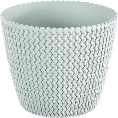 Afbeelding van Prosperplast Bloempot Splofy wit rond kunststof 22 cm