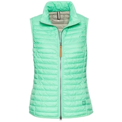 Afbeelding van camel active Gewatteerd vest met reflecterende details Maat womenswear 46 Pepermunt
