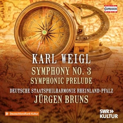 Afbeelding van Deutsche Staatsphilharmonie Rheinland Pfalz, Jürgen Bruns Weigl: Symphony No. 3, Symphonic Prelude (CD)