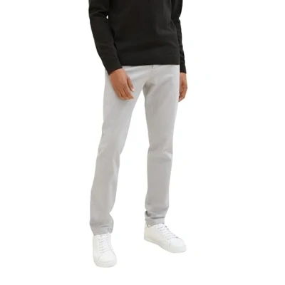 Afbeelding van TOM Tailor Travis Chino, Heren, Maat: 33x32, White grey zig zag structure