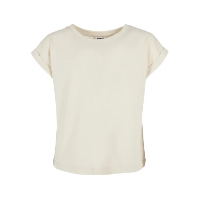 Afbeelding van Urban Classics Extended Shoulder Tshirt basic voor kinderen, Maat: 110/116, Whitesand