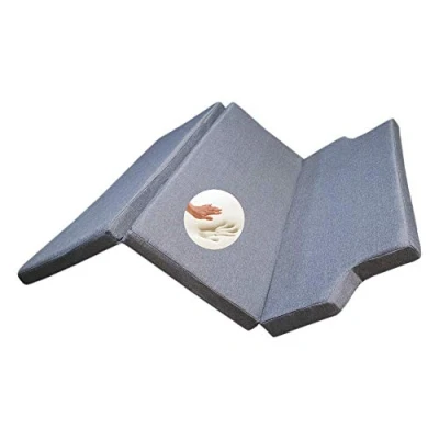 Afbeelding van KFoam.es Visco elastisch Vouwmatras voor de VW T4, T5, T6, T6.1 Multivan, California Beach, Caravelle, Transporter, Opvouwbaar Matras, Opklapbaar Camper Van, Kampeerwagen 185x148x8cm