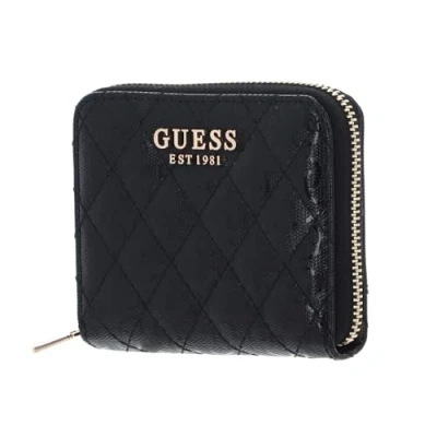 Afbeelding van Guess Yarmilla SLG Small Zip Around Dames Portemonnee Zwart One Size