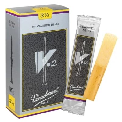 Afbeelding van Vandoren Bb Klarinet V12 Rieten 10 Stuks Verpakking Dikte 3.5