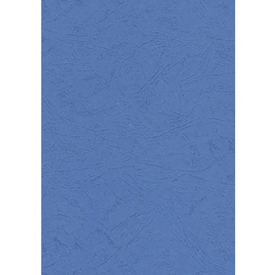 Afbeelding van Schutbladen lederlook 250gr. A4 blauw 100 stuks