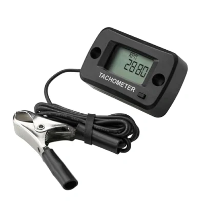 Afbeelding van Jayron LCD Digitale Benzine Inductieve Toerenteller Gauge Waterdicht voor Motorfiets Motocross grasmaaier Sneeuwblazer Generator Scooter Kettingzaag