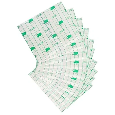 Afbeelding van 50 stuks waterdichte transparante lijm, wond dressing tape fixer gips stretch fixatie tattoo nazorg bandage (10 cm x 12 cm)