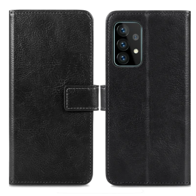 Afbeelding van Samsung Galaxy A72 Hoesje Kunstleder iMoshion Bookcase Zwart Telefoonhoesje