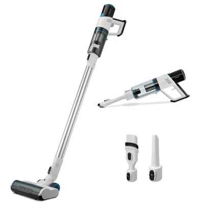 Afbeelding van Medion P250 snoerloze steelstofzuiger met cycloontechnologie zonder stofzak max. zuigkracht 22 kPa/250W inhoud stofreservoir 400 ml&#039; HEPA H13 filter geïntegreerde accessoires