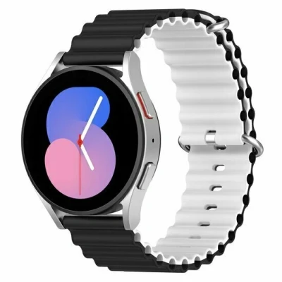 Afbeelding van Ocean Style bandje Zwart / wit Xiaomi Redmi Watch 5 Active Lite