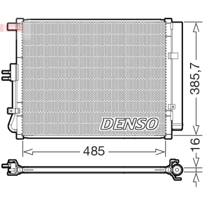 Afbeelding van Denso Airco condensor DCN43007