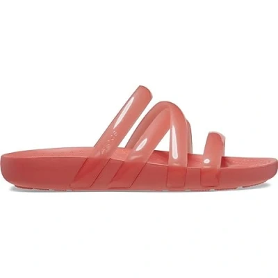 Afbeelding van Crocs Splash Glossy Strappy Sandal 37 38 Eu Neon Watermelon