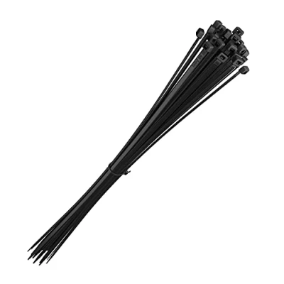 Afbeelding van intervisio Kabelbinders Extra Lang 750mm x 7,6mm voor Zwaar Gebruik duurzame, professionele, 750 mm uvbestendige nylon tie wraps kabelbeheer binnen en buiten, Zwart, 25 Stuks