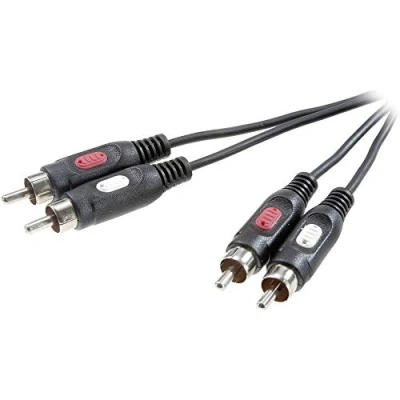 Afbeelding van SpeaKa Professional SP 7869760 Cinch Audio Aansluitkabel [2x stekker 2x stekker] 0.50 m Zwart