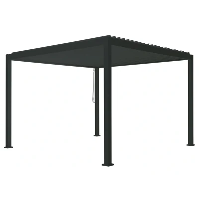 Afbeelding van Overkapping vierkant M Rota 300 x cm Matt royal grey Suns