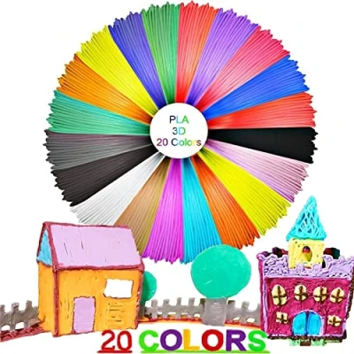 Afbeelding van 20 kleuren 3D pen Vullingen filament, PLA Filament Vullingen, Printing 1,75 mm 5 meter per kleur, voor tekenen, als cadeau kinderen
