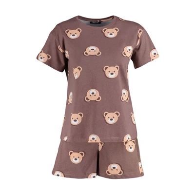 Afbeelding van Trendyol Vrouwen Standaard mouw Ronde hals Pyjamaset