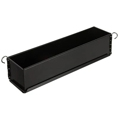 Afbeelding van Paderno Vorm pasteivorm lang, effen, mini, met scharnier, voor pasteikorst, vaatwasmachinebestendig, 35 cm, zwart