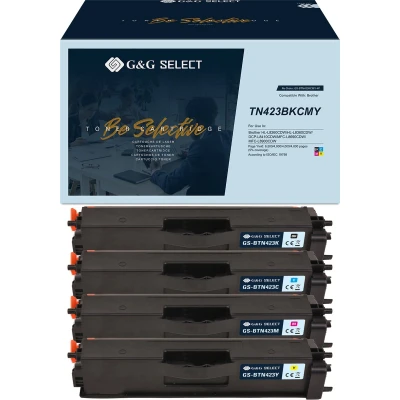 Afbeelding van G&amp;G Toner vervangt Brother TN 423 Compatibel Combipack Zwart, Cyaan, Magenta, Geel 423BK/TN 423C/TN 423M/TN 423Y GS B423 4P