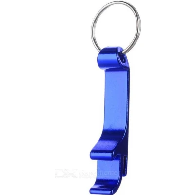 Afbeelding van Bier Sleutelhanger Blauw Bieropener Beer Opener Flesopener