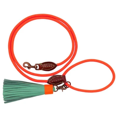 Afbeelding van Dwam Looplijn Carrot Cake Touw Hondenriem 155x1 cm Oranje S