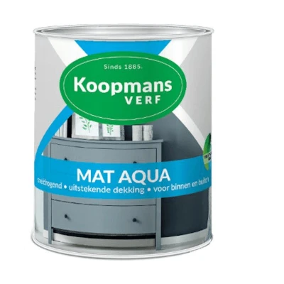 Afbeelding van Koopmans Mat Aqua Ready Mixed 0,25 ltr 373 wit Huis &amp; Interieur