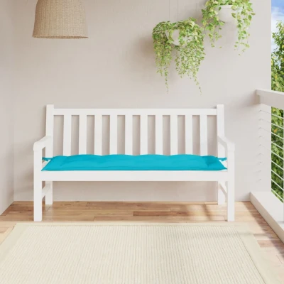 Afbeelding van Tuinbankkussen 150x50x7 cm oxford stof turquoise