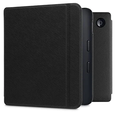Afbeelding van kwmobile e reader hoesje compatibel met Kobo Libra 2 hoes Ereader case magnetische sluiting In zwart
