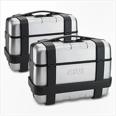 Afbeelding van GIVI TRK33PACK2 Zijkoffer Set Monokey 33L Trekker Alu