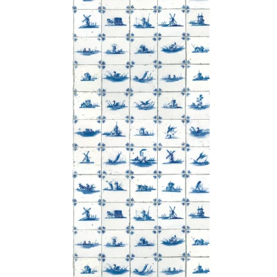 Afbeelding van KEK Amsterdam Royal Blue Tiles WP 372 (Met Gratis Lijm)