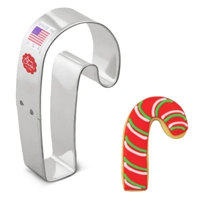 Afbeelding van Candy Cane Cookie Cutter, 8,9 cm Made in USA door Ann Clark