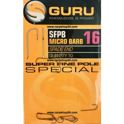 Afbeelding van Guru SFPB Micro Barb Spade End (10 pcs) Maat : haak 16