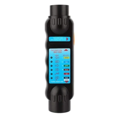 Afbeelding van Tester voor autostopcontact, adapter autoaanhanger, 12 V, 7 polig, diagnosegereedschap, tester, stekkertester, lichtbundel, aanhanger