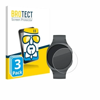 Afbeelding van BROTECT Screenprotector voor Samsung Galaxy Watch 8 (40 mm) Folie Beschermfolie Beschermglas transparant (3 Stuks)