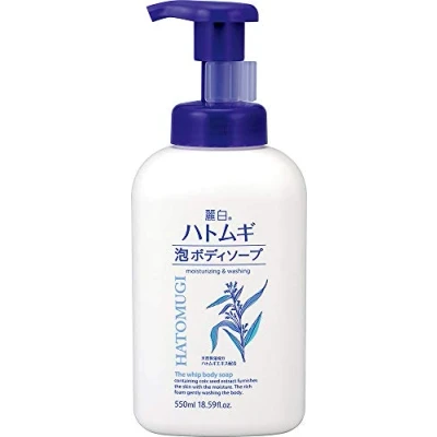 Afbeelding van Witte Hatomugi Foam Body Zeep 550ML