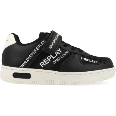 Afbeelding van Replay EPIC Sneakers laag voor kinderen, Maat: 35, Zwart Kunststof/ textiel