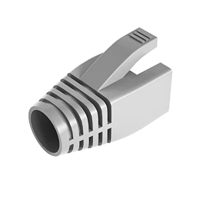 Afbeelding van 50 Stks Cat6 Cat6A Cat7 Strain Relief Boot, RJ45 Plug Connector Cover Modulaire Netwerk Cap Kabel Laarzen, Grijs