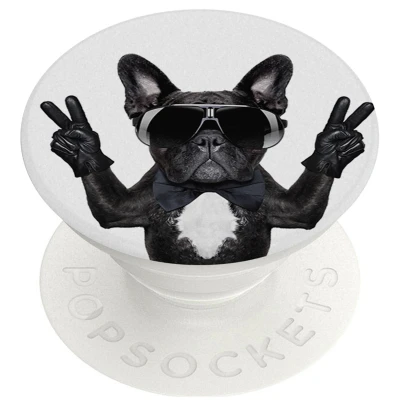 Afbeelding van PopSockets iMoshion PopGrip Cool Dog Wit Dieren Bedrukking Kunststof
