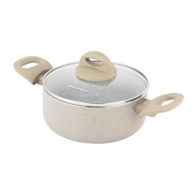 Afbeelding van FLORINA Aluminiumtopf ISLA 1,6L I 18 cm Aluminium Kochtopf mit Antihaftbeschichtung Schnelles und gleichmäßiges Erhitzen Soft Touch Griffe Ästhetisches Design