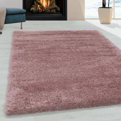 Afbeelding van Pearl Soft Hoogpolig Vloerkleed Roze 80x250 cm